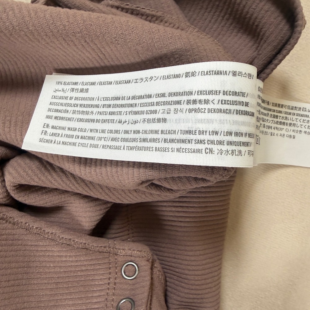 Abercrombie & Fitch XXL Soft A&F Ribbed Tank Bodysuit Brown NWT $45 Minimalist - Picture 9 of 12